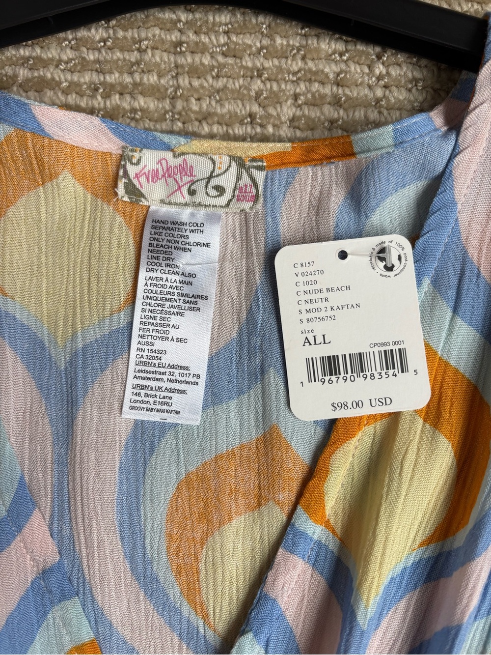 Free People Groovy Baby Caftan with tags - Picture 3 of 9